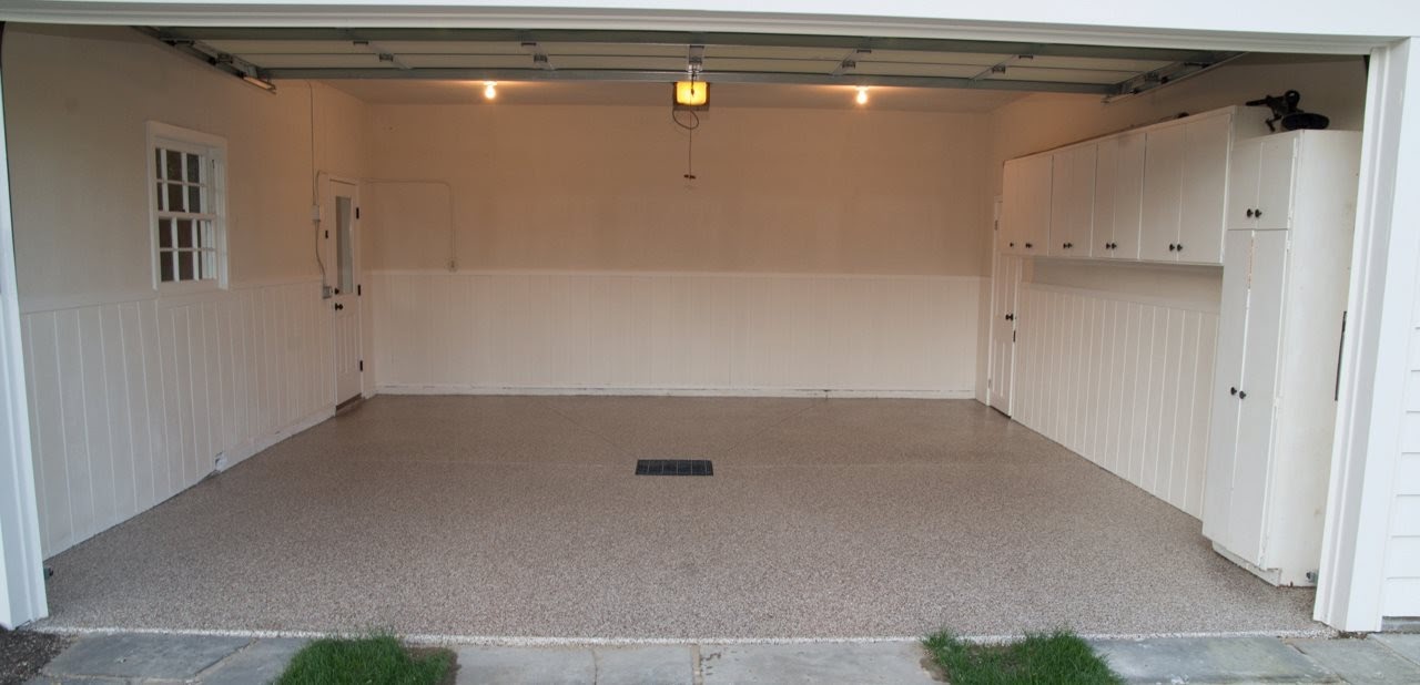 Epoxy-Polyaspartic Garage Floor Coating – Almond Blend - Boise Idaho