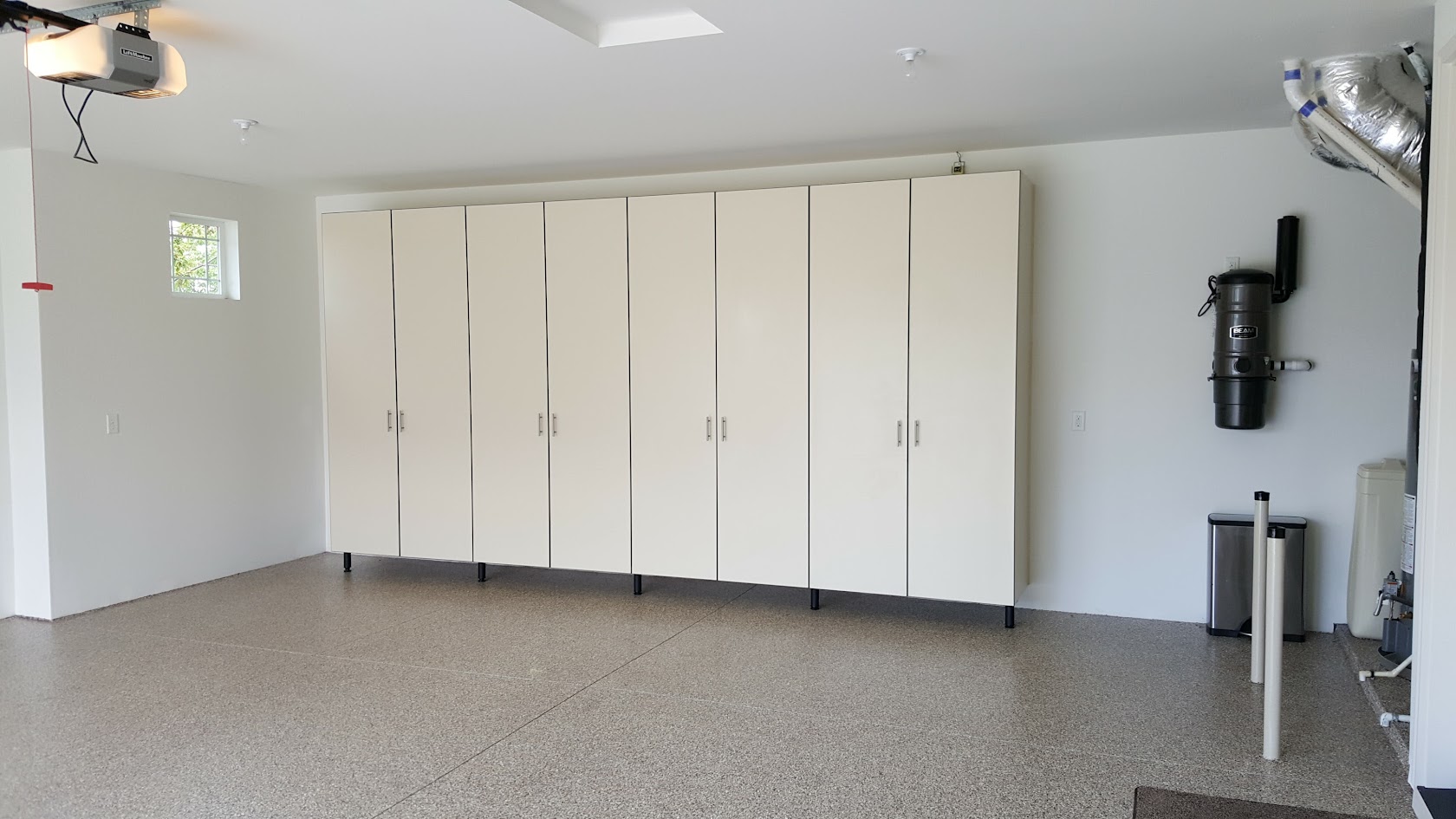 Garage Cabinets + Epoxy Polyaspartic Coating Almond Blend – Eagle, Idaho