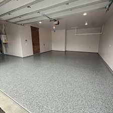 Garage-Patio-Coating-Installation-in-McCall-ID-Premium-Epoxy-Garage-Floor-Blue-Granite-Hybrid-Flake-Patio 5