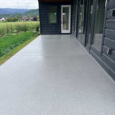 Garage-Patio-Coating-Installation-in-McCall-ID-Premium-Epoxy-Garage-Floor-Blue-Granite-Hybrid-Flake-Patio 3