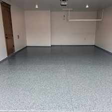 Garage-Patio-Coating-Installation-in-McCall-ID-Premium-Epoxy-Garage-Floor-Blue-Granite-Hybrid-Flake-Patio 4