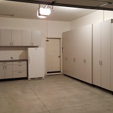 Grey Garage Cabinets Installed in Eagle, Idaho