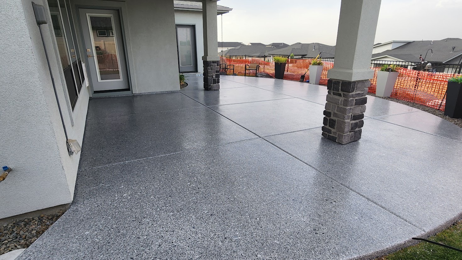 Nampa, Idaho Patio Makeover with Epoxy Polyaspartic Coating