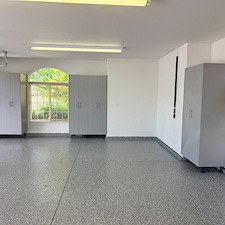 Premium-Silver-Frost-Garage-Cabinets-Wombat-Epoxy-Floor-Installed-in-Star-Idaho 2